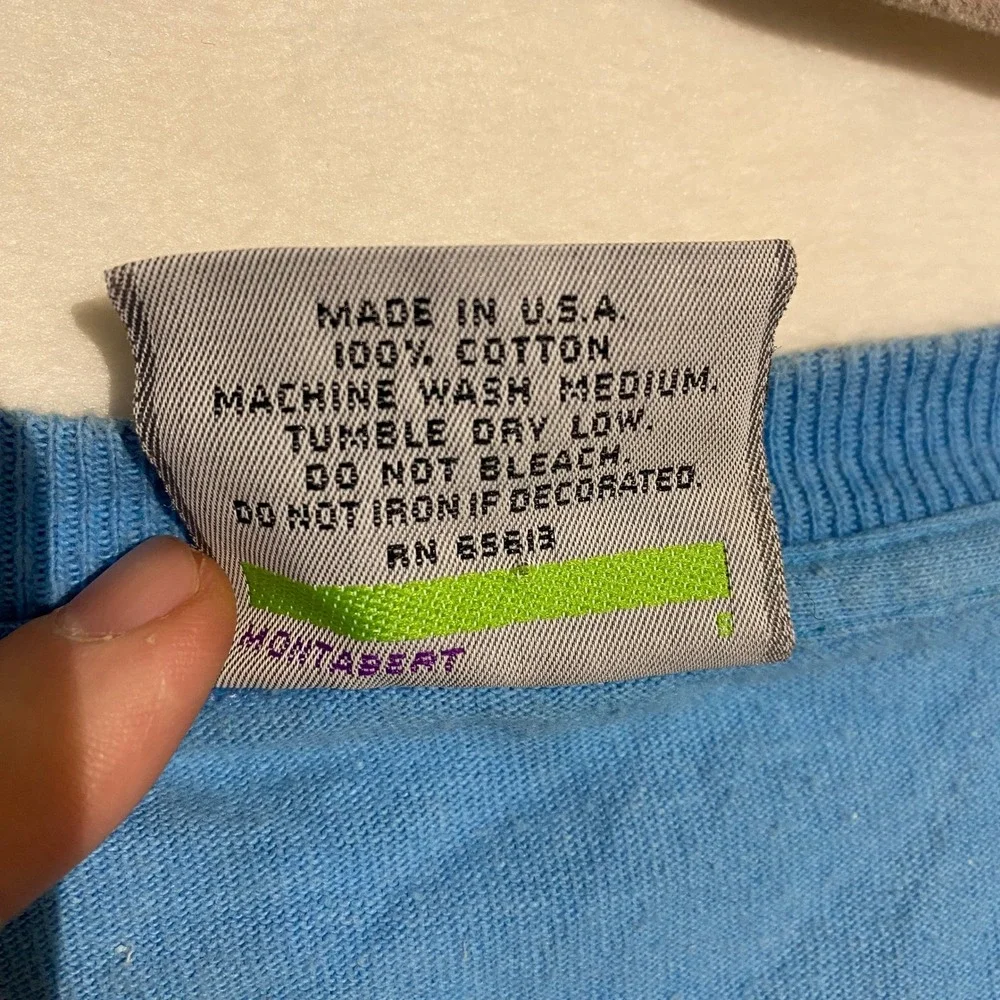 Vintage Jimmy'Z Boogie Woody T Shirt Blue Graphic Surf Skate 80s Made in USA M - Picture 6 of 12